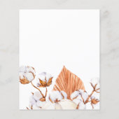 バジェットテラコッタボホパンパス結婚式招待状 (裏面)