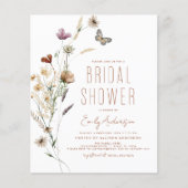 バジェットテラコッタボホワイルドフラワーブライダルシャワー (正面)