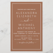 バジェットテラコッタボホ結婚のモダンシンプル (正面)