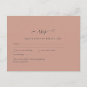 バジェットテラコッタモノクロ結婚ズ ポストカード (正面)