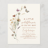 バジェットテラコッタリトルワイルドフラワーベビーシャワー (正面)