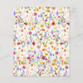 バジェットテラコッタワイルドフラワーブライダルシャワー (裏面)