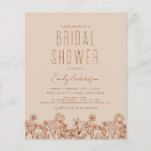 バジェットテラコッタワイルドフラワーブライダルシャワー エレガント (正面)