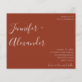 バジェットテラコッタ書道結婚写真 チラシ