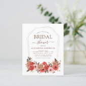 バジェットテラコッタ秋ブライダルシャワーフローラ (スタンド正面)