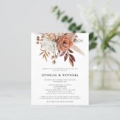 バジェットテラコッタ花模様QRコードボヘミアン結婚ズ (スタンド正面)