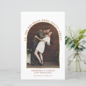 バジェットテラコッタ金ゴールドアーチフォト婚約 (スタンド正面)