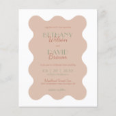 バジェットテラコッタ&セージ緑の波結婚の写真 (正面)