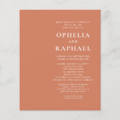 バジェットテラコッタQRコードボヘミアンウェディングアグレスト (正面)