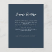 バジェットディアリースノルディックビジネスホリデーカード (裏面)