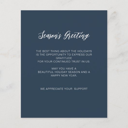 バジェットディアリースノルディックビジネスホリデーカード (裏面)