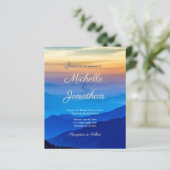 バジェットデスティネーションウェディングサンセット招待状 (スタンド正面)