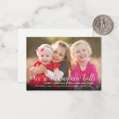 バジェットデッキニューホールフォトホリディムービング ノートカード (正面/裏面インサイチュ)