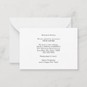 バジェットデッキニューホールフォトホリディムービング ノートカード (裏面)