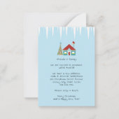 バジェットデッキングニューホールズホームホリデームービングカード ノートカード (裏面)