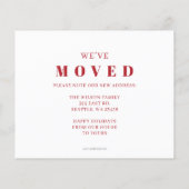 バジェットデッキ新しいホールズムービングホリデーカード (裏面)