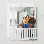 バジェットデッキ新しいホールツリーの色合いクリスマスカード (裏面)