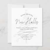 バジェットデッキ新しいホールツリーの色合いクリスマスカード (正面)