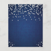 バジェットデニムとパールズカップルのシャワー招待状 (裏面)