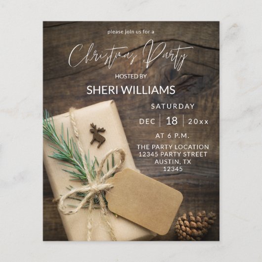 バジェットトナカイ&プレゼントクリスマスパーティー2 チラシ (正面)