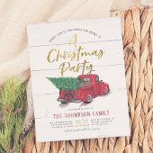 バジェットトラックヴィンテージウッド素朴クリスマスパーティー