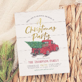 バジェットトラックヴィンテージウッド素朴クリスマスパーティー