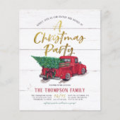 バジェットトラックヴィンテージウッド素朴クリスマスパーティー (正面)