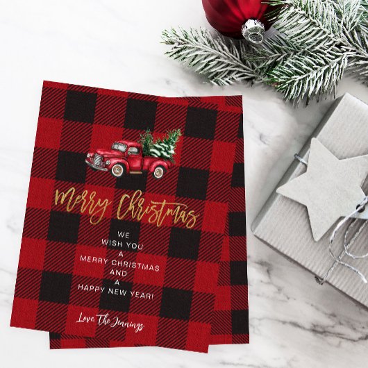 バジェットトラック&バッファローチェックMerry Christmas