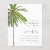 バジェットトロピカルウォーターカラーパームツリーブライダルシャワー (正面)