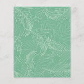 バジェットトロピカルウォーターカラー結婚式招待状 (裏面)