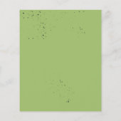 バジェットトロピカルウォーターカラー結婚式招待状 (裏面)