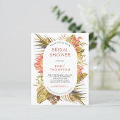 バジェットトロピカルオリーブブライダルシャワー招待 (スタンド正面)