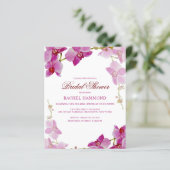 バジェットトロピカルオーキッドブライダルシャワー招待 (スタンド正面)