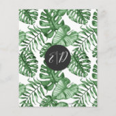 バジェットトロピカルグリーンブライダルシャワー (裏面)