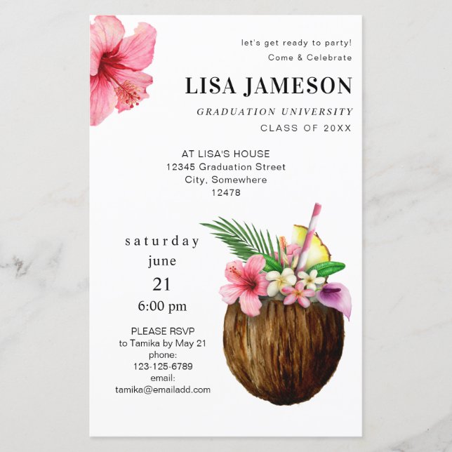 バジェットトロピカルココナッツ卒業w/写真V2 (正面)