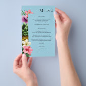 バジェットトロピカルハワイアンフローラメニュー – Blue MED チラシ (ハンドル)