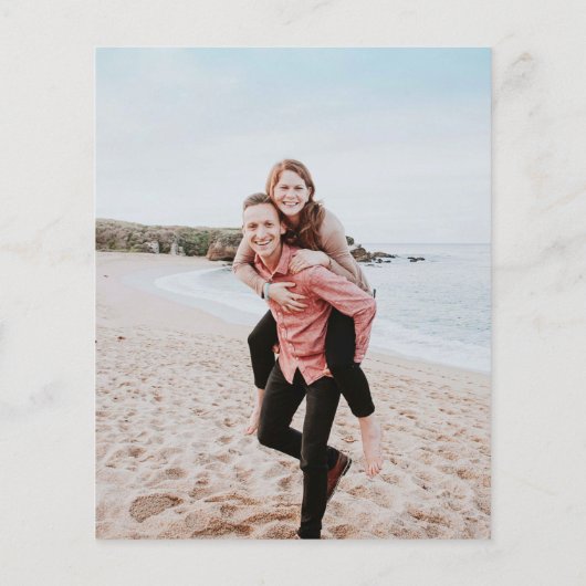 バジェットトロピカルパイナップル水の色フォトウェディング (裏面)