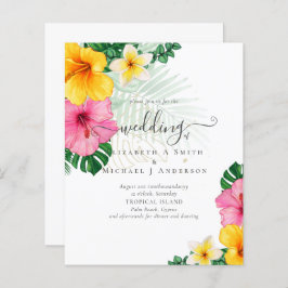 バジェットトロピカルパラダイスビーチ結婚式花模様