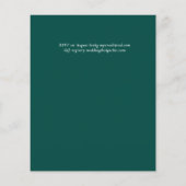 バジェットトロピカルパラダイスビーチ結婚式花模様 (裏面)