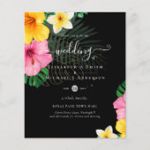 バジェットトロピカルパラダイスビーチ結婚式花模様 (正面)