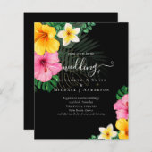 バジェットトロピカルパラダイスビーチ結婚式花模様 (正面/裏面)