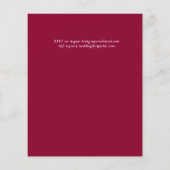 バジェットトロピカルパンパスグラスネイビーベリ結婚ーズ (裏面)