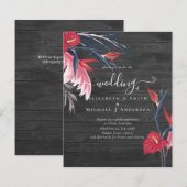 バジェットトロピカルパンパスグラスネイビーベリ結婚ーズ (正面/裏面)