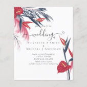 バジェットトロピカルパンパスグラスネイビーベリ結婚ーズ (正面)