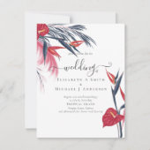 バジェットトロピカルパンパスグラスネイビーベリ結婚ーズ (正面)