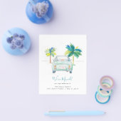 バジェットトロピカルパームツリーカームービング チラシ (シングル)