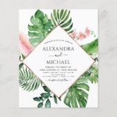 バジェットトロピカルパーム写真の水結婚色 (正面)