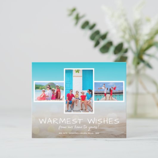バジェットトロピカルビーチ数々のフォトホリデーカード (スタンド正面)