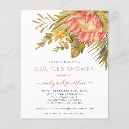 バジェットトロピカルフェスティバルカップルシャワー招待状