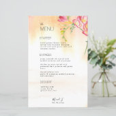 バジェットトロピカルフリーシアピンクオレンジメニュー (スタンド正面)